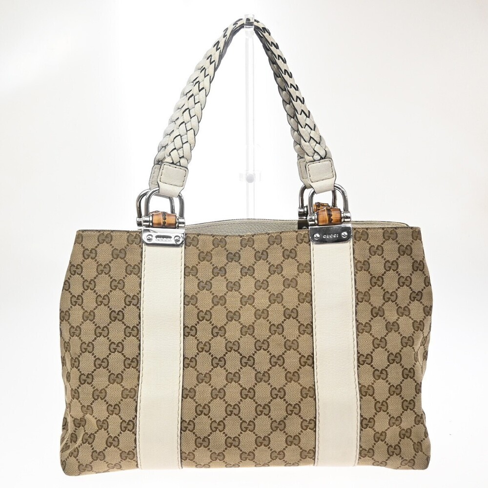 Gucci Bamboo Bar GG Canvas Large